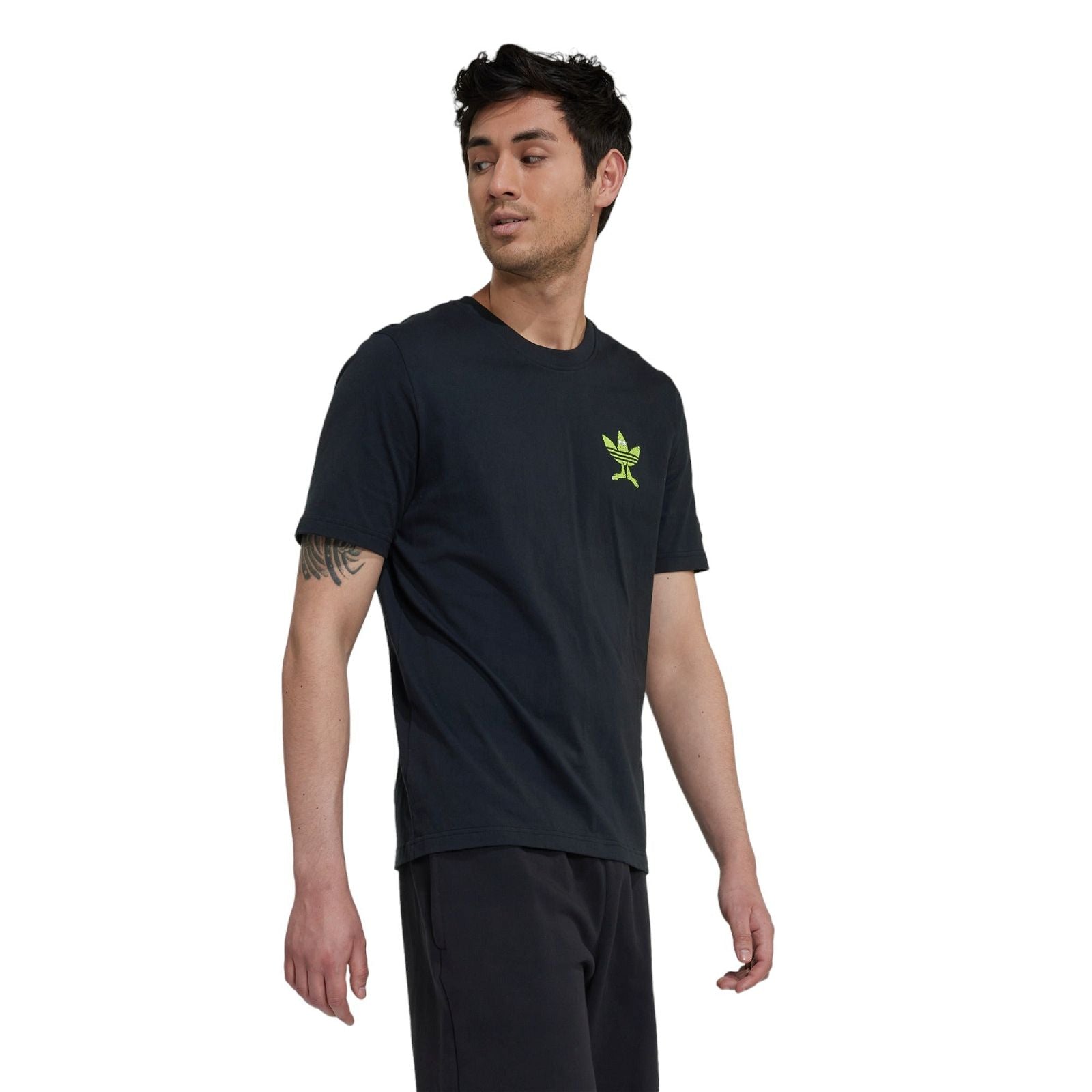 adidas Originals Graphic Fun Trefoil T-Shirt - Black - ViaductClothing - -