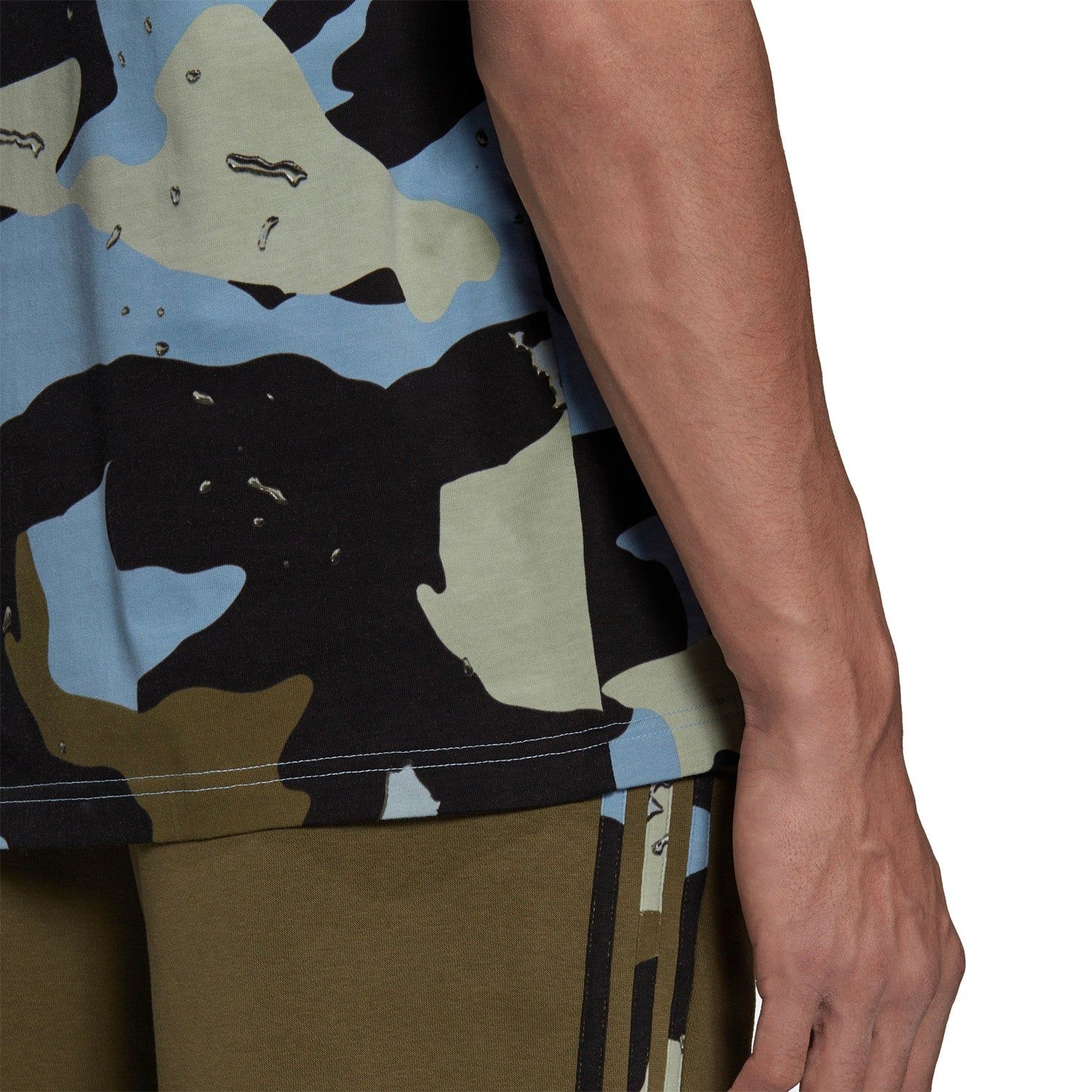 adidas Originals Graphics Camo Allover Print Tee - Ambient Sky Blue - ViaductClothing - -
