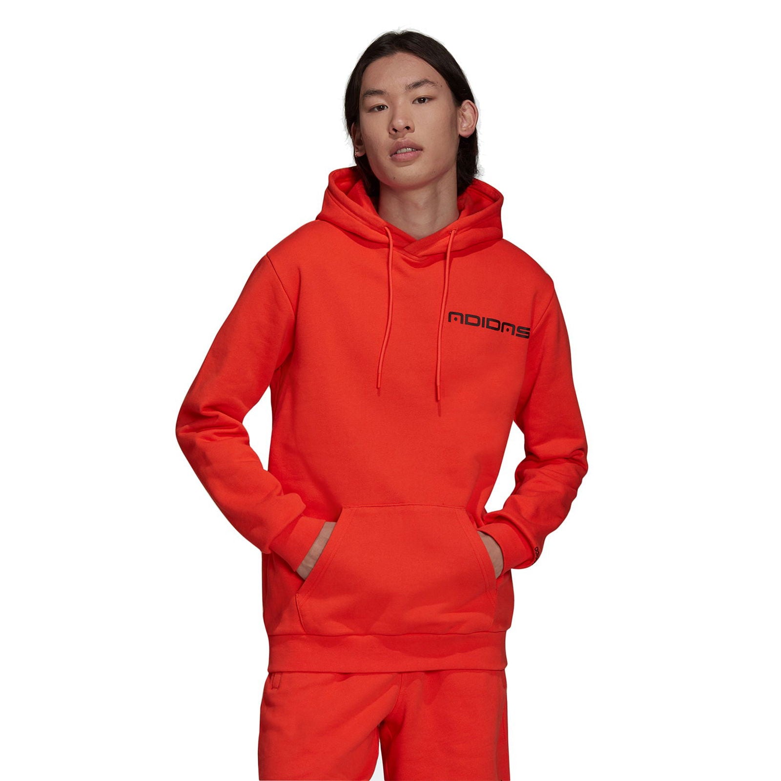 adidas Originals Graphics Symbol Hoodie - Semi Solar Red - ViaductClothing - -