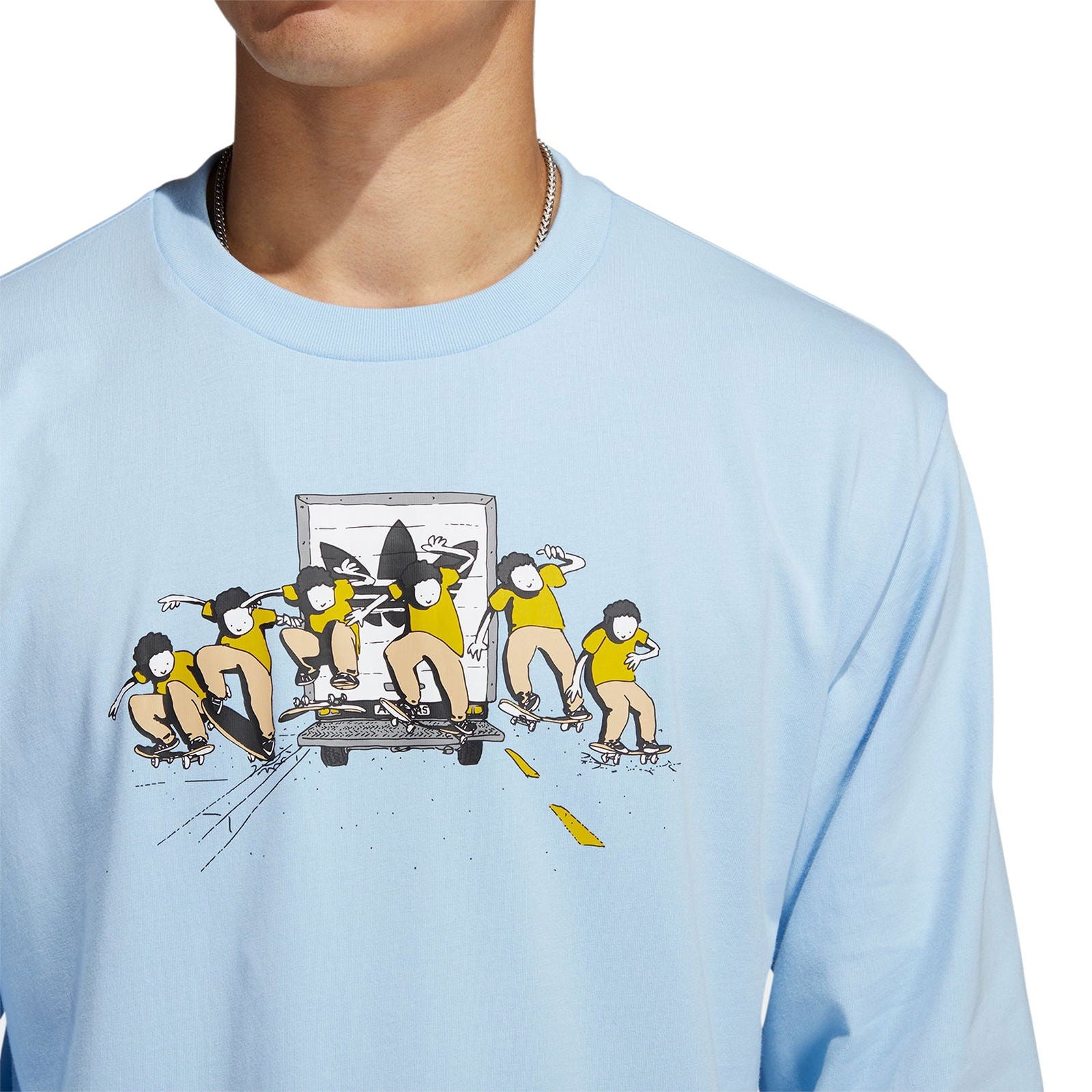 adidas Originals Henry Jones Truck Long Sleeve T-Shirt - Blue - ViaductClothing - -
