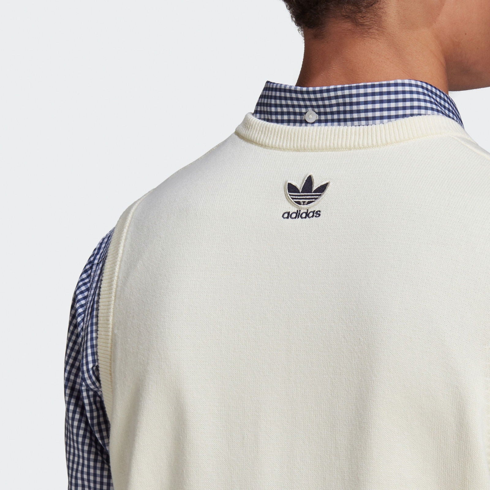 adidas Originals Human Made Knit Vest - White - ViaductClothing - -