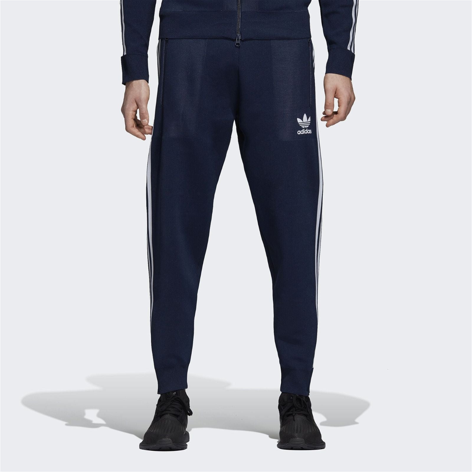 adidas Originals Knitted Track Pant - Collegiate Navy - ViaductClothing - -