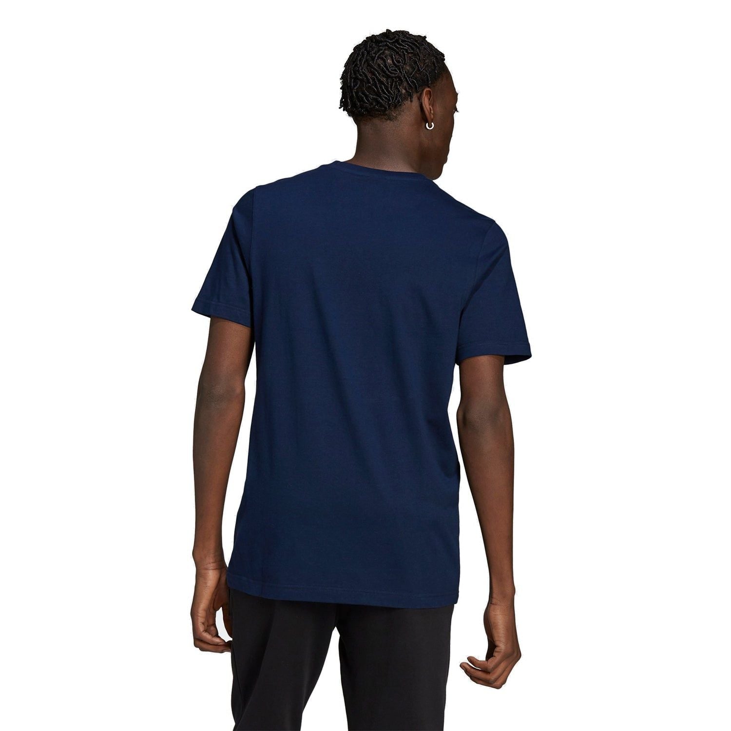 adidas Originals Linear Logo T-Shirt - Collegiate Navy - ViaductClothing - -