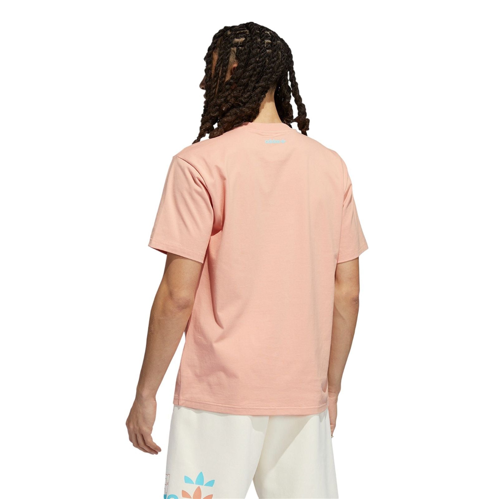 adidas Originals Logo Play Short Sleeve Tee - Ambient Blush Pink - ViaductClothing - -