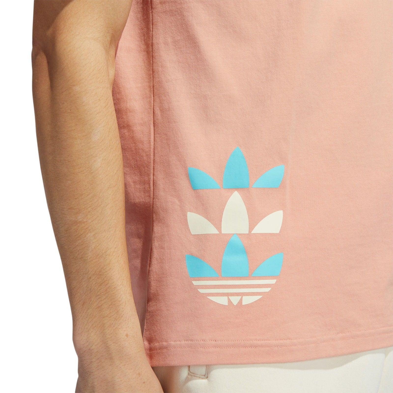 adidas Originals Logo Play Short Sleeve Tee - Ambient Blush Pink - ViaductClothing - -