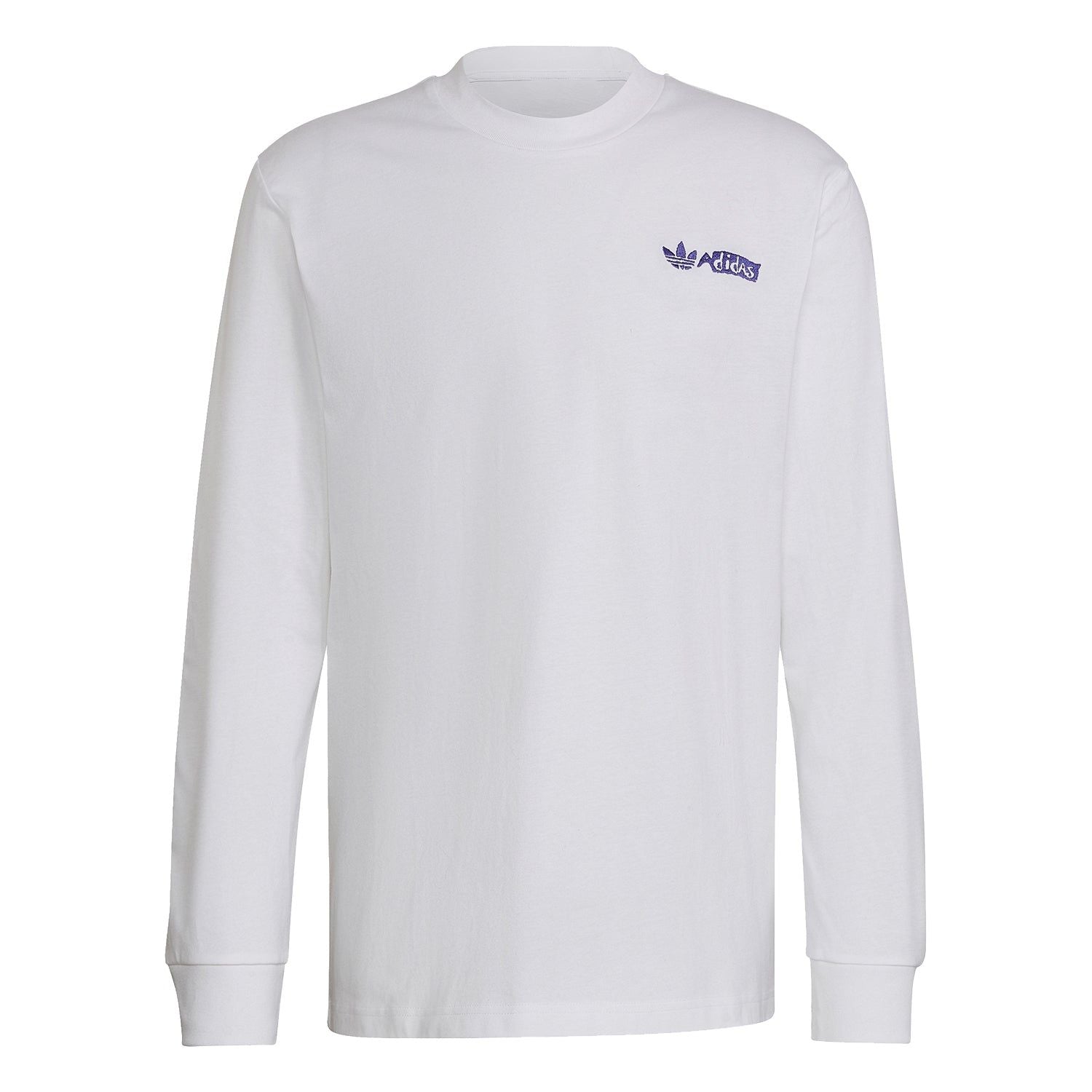 adidas Originals Long Sleeve Graphic Tee - White - ViaductClothing - -