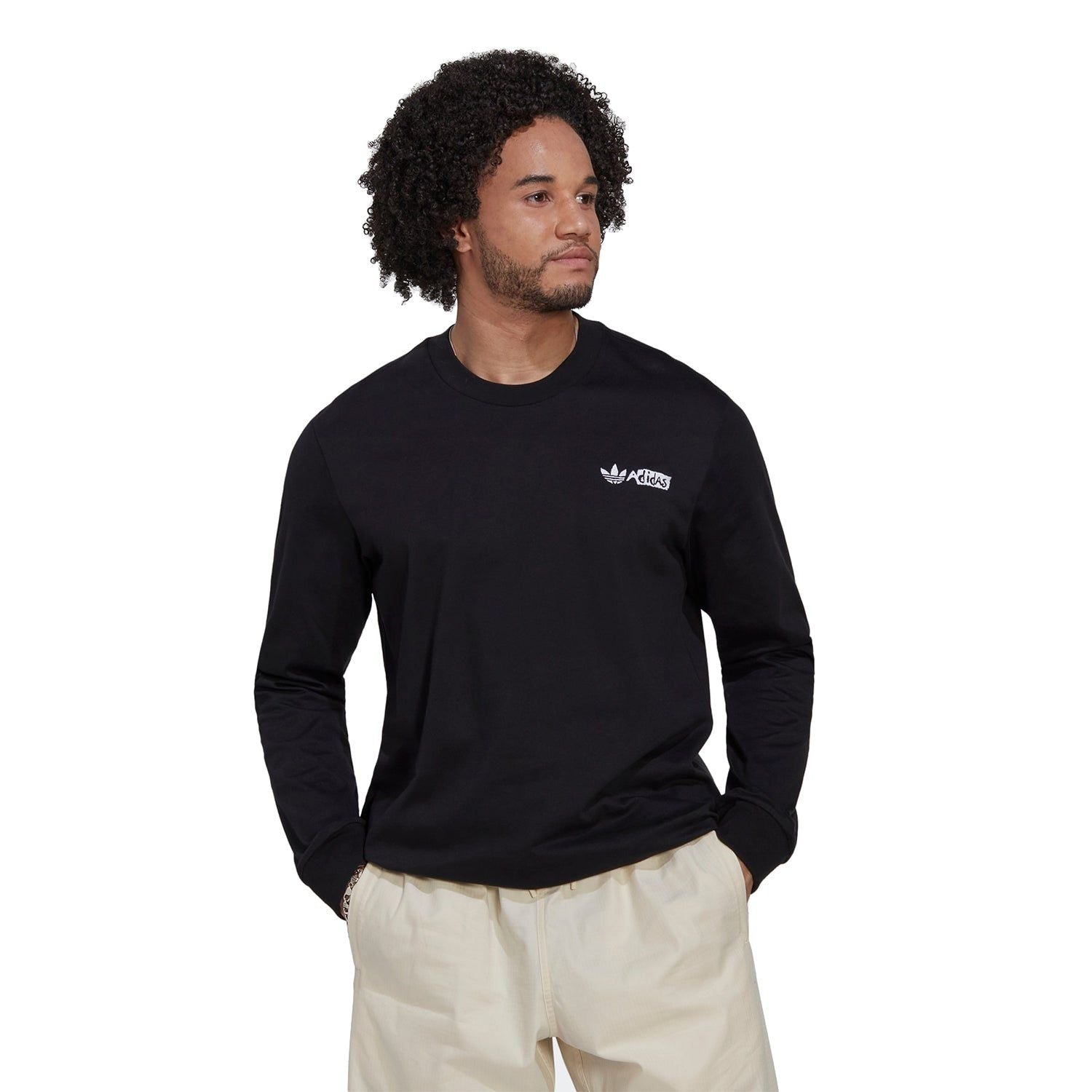 adidas Originals Long Sleeve Summer Skate Graphic Tee - Black - ViaductClothing - -