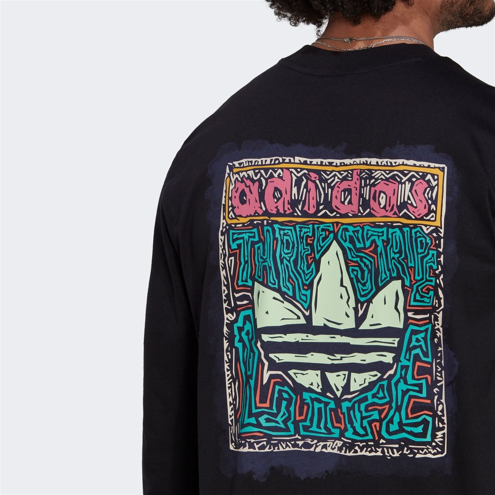 adidas Originals Long Sleeve Summer Skate Graphic Tee - Black - ViaductClothing - -