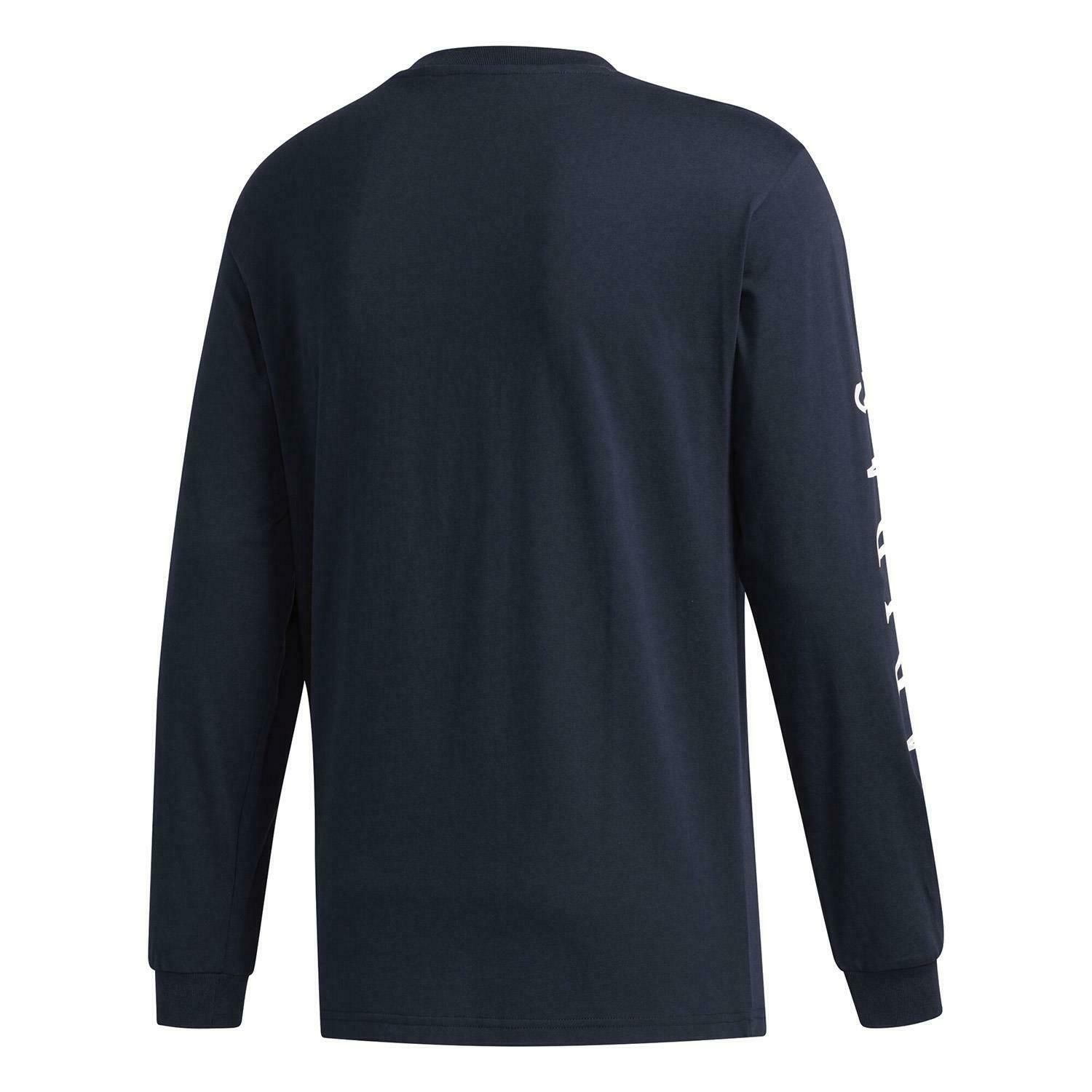 adidas Originals Long Sleeved Torch T Shirt - Navy - ViaductClothing - -