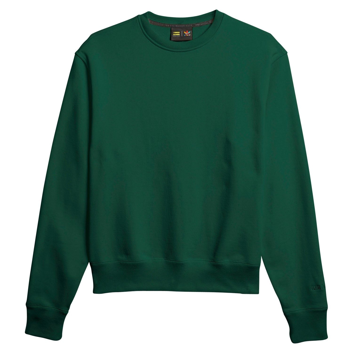 adidas Originals Men's Pharrell Williams Basics Crew Sweatshirt - Green - ViaductClothing - -