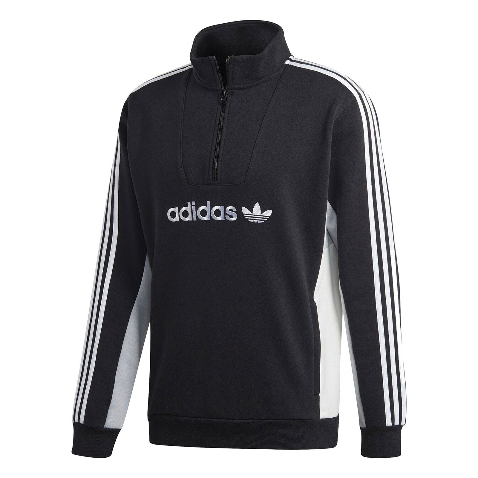 adidas Originals Mod Fleece Sweatshirt - Black - ViaductClothing - -