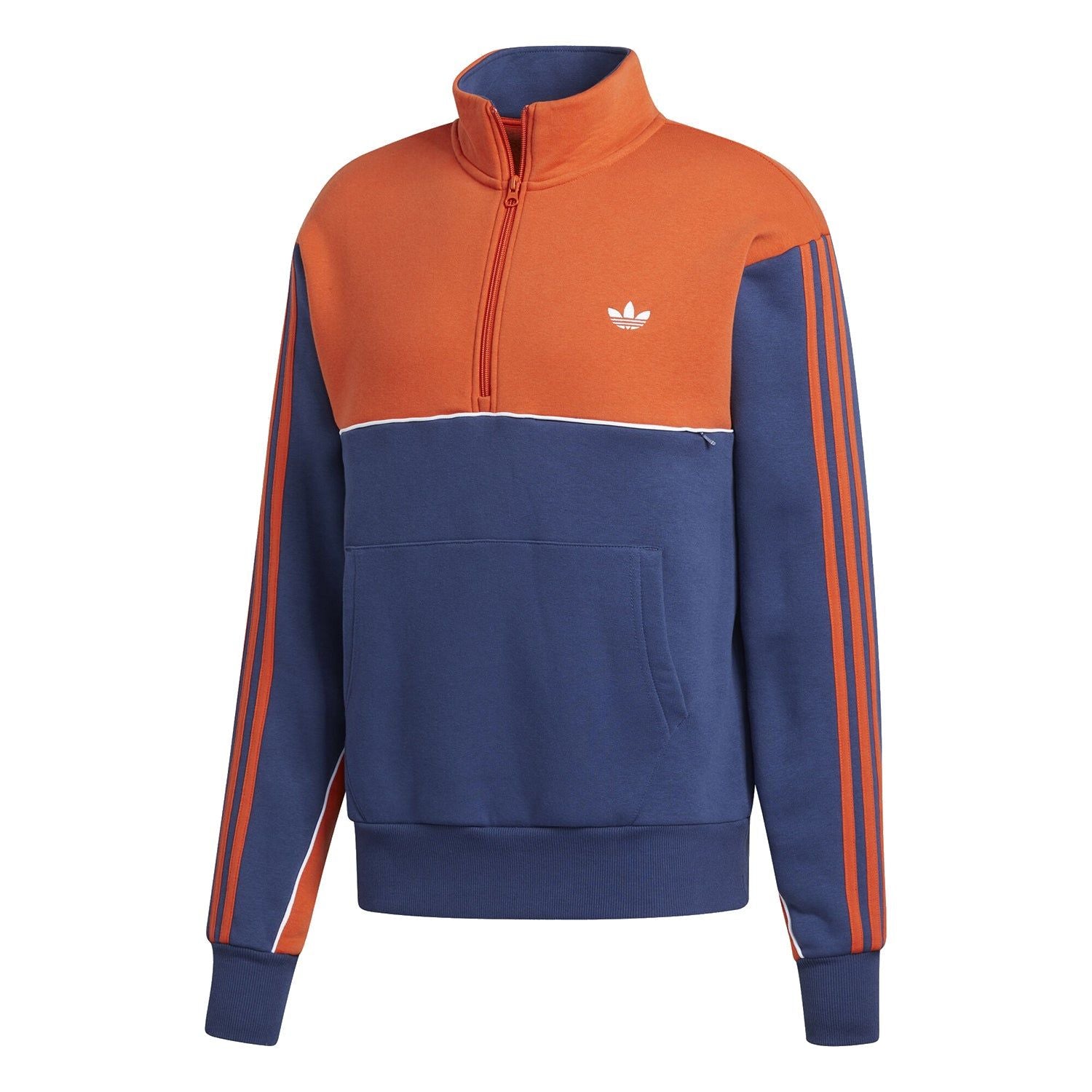 adidas Originals Mod Half Zip Sweat - Navy - ViaductClothing - -