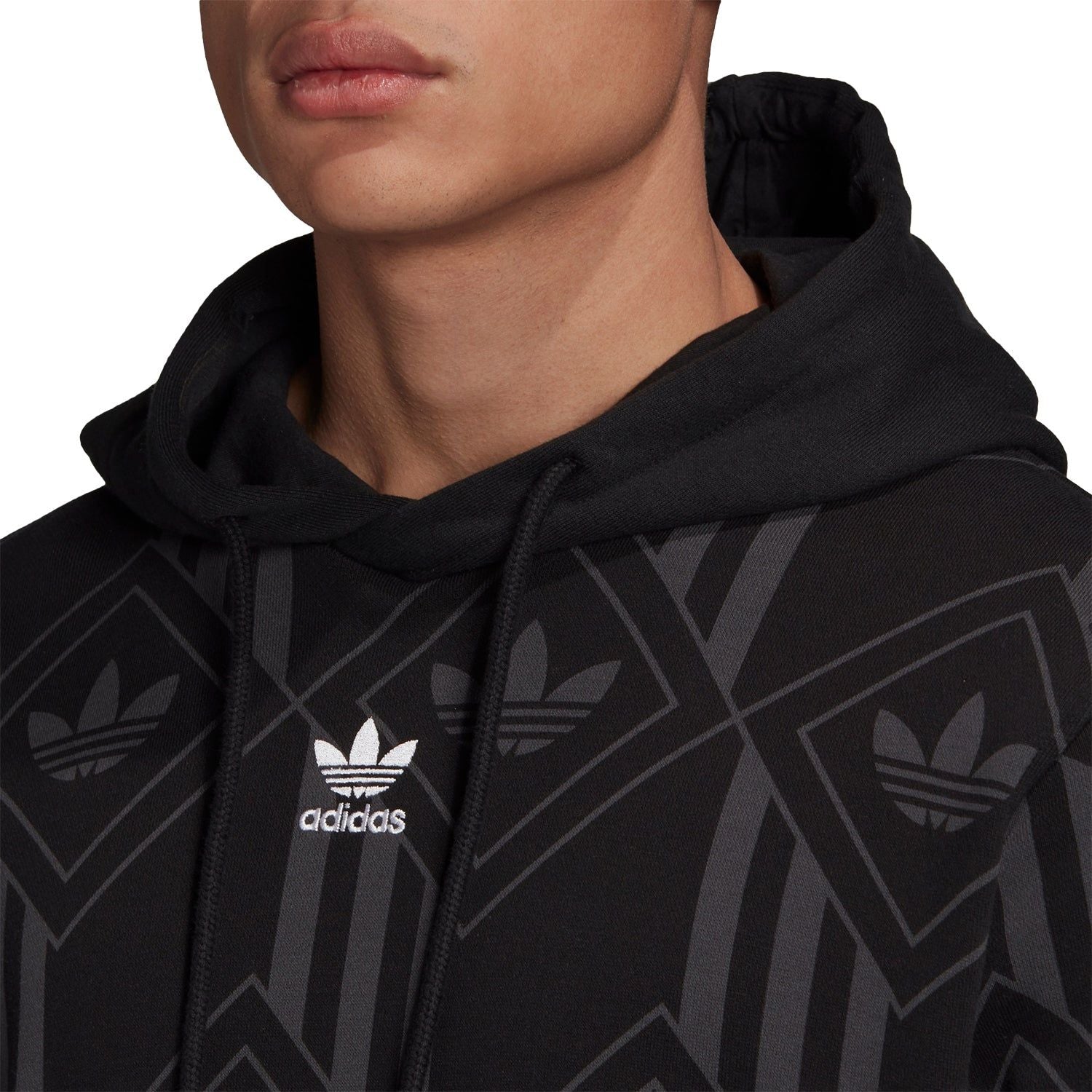 adidas Originals Monogram Hoodie - Black - ViaductClothing - -