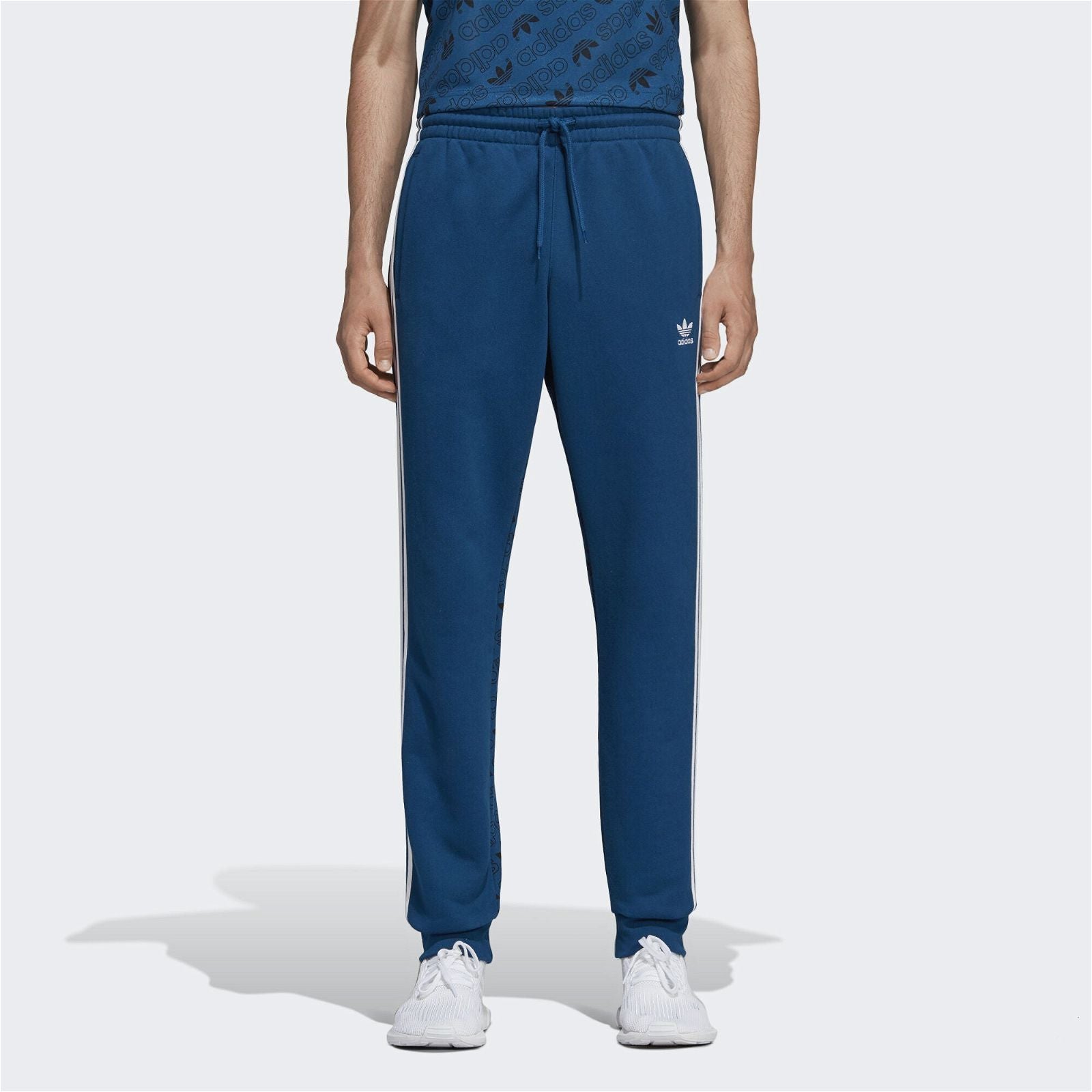 adidas Originals Monogram Sweat Pants - Navy - ViaductClothing - -