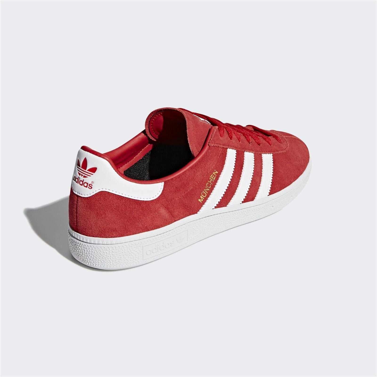 adidas Originals Munchen Trainers - Red - ViaductClothing - -