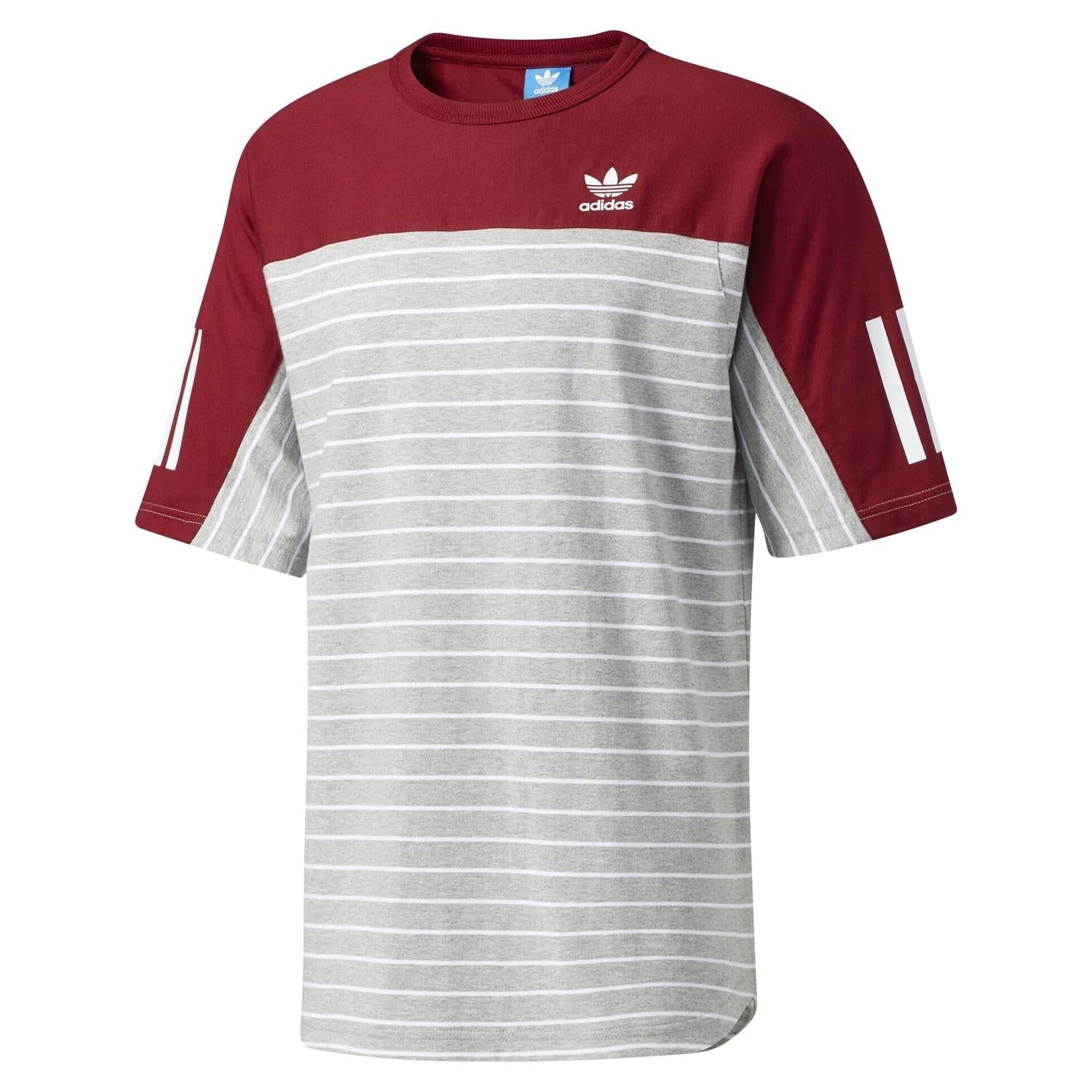 adidas Originals Nova Colorblock T Shirt - Grey - ViaductClothing - -