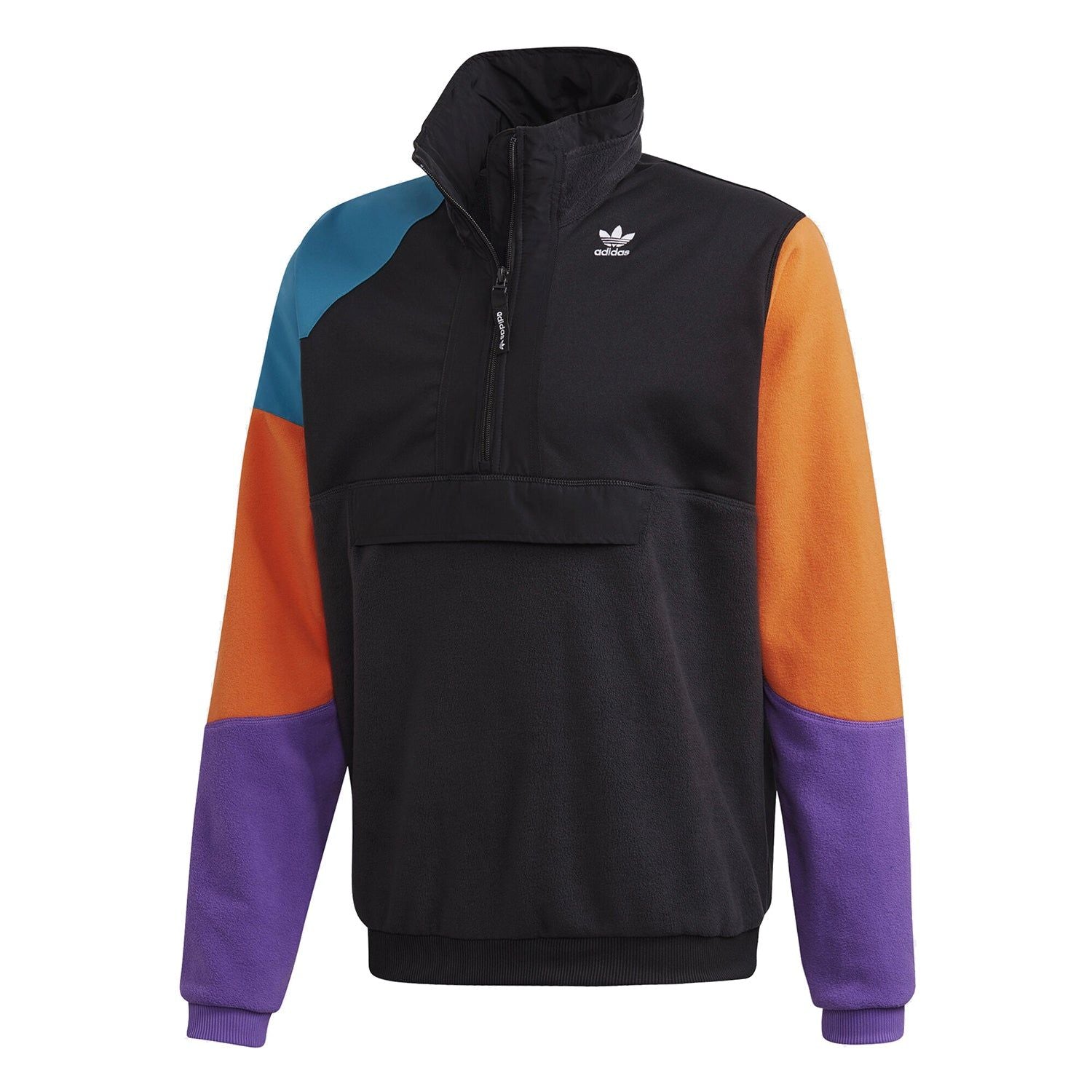 adidas Originals Outdoor Half Zip Fleece Sweat - Black - ViaductClothing - -