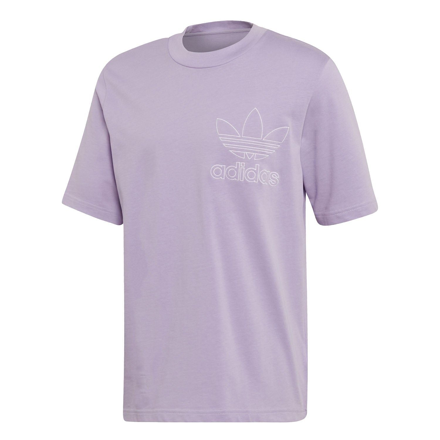 adidas Originals Outline T Shirt - Purple - ViaductClothing - -