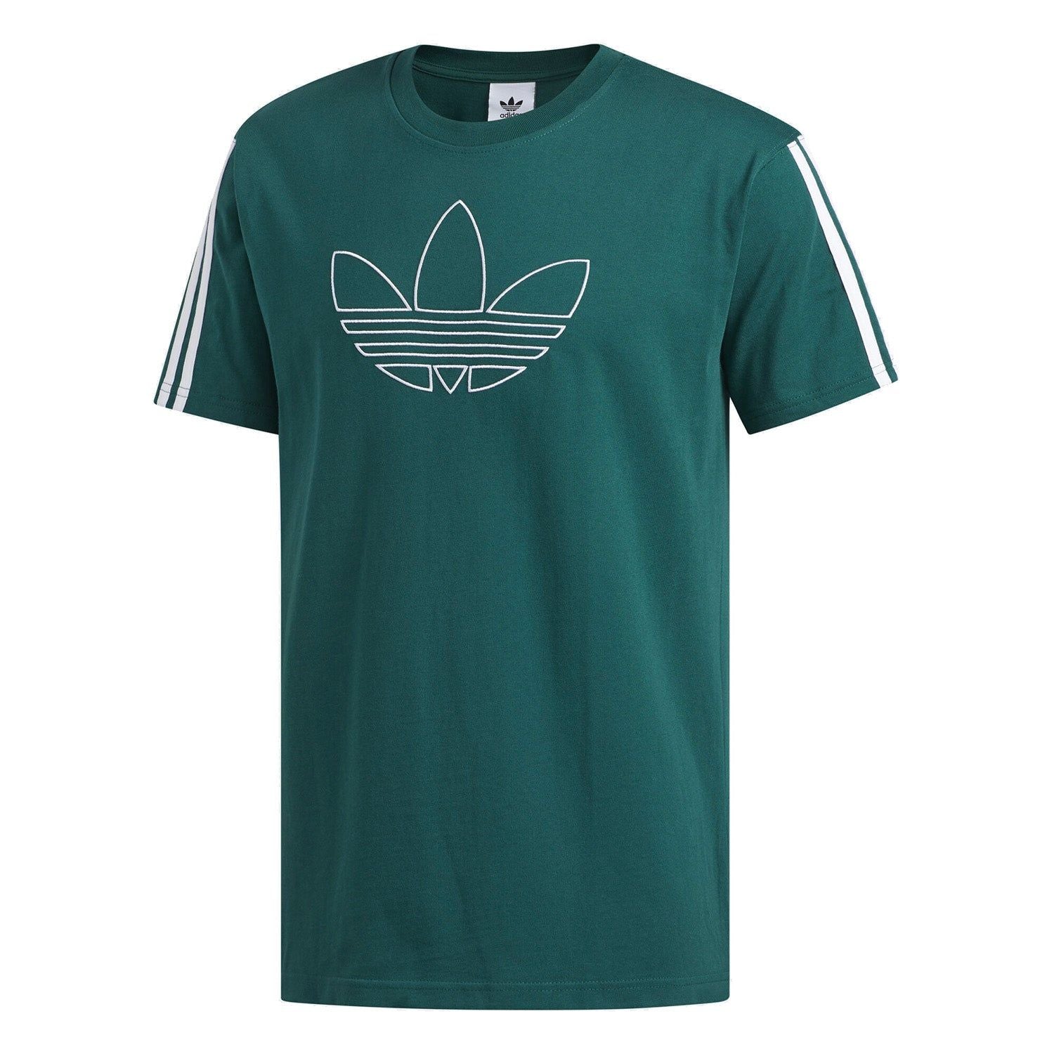 adidas Originals Outline Trefoil Tee - Green - ViaductClothing - -