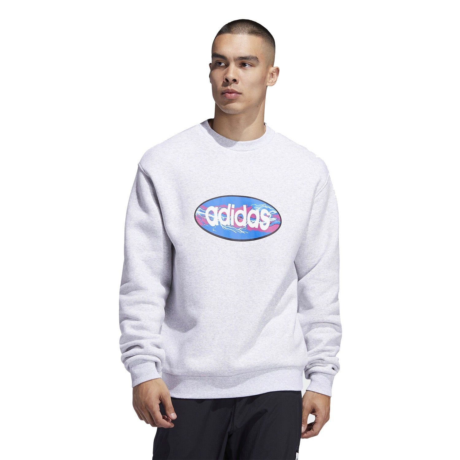 adidas Originals Ovalo Sweatshirt - Grey - ViaductClothing - -