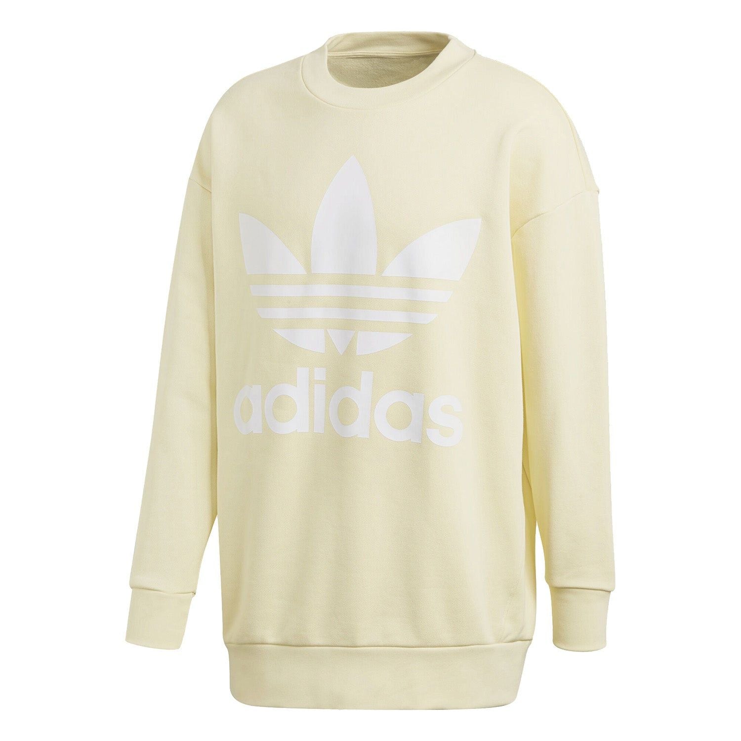 adidas Originals Oversize Trefoil Sweatshirt - Yellow - ViaductClothing - -
