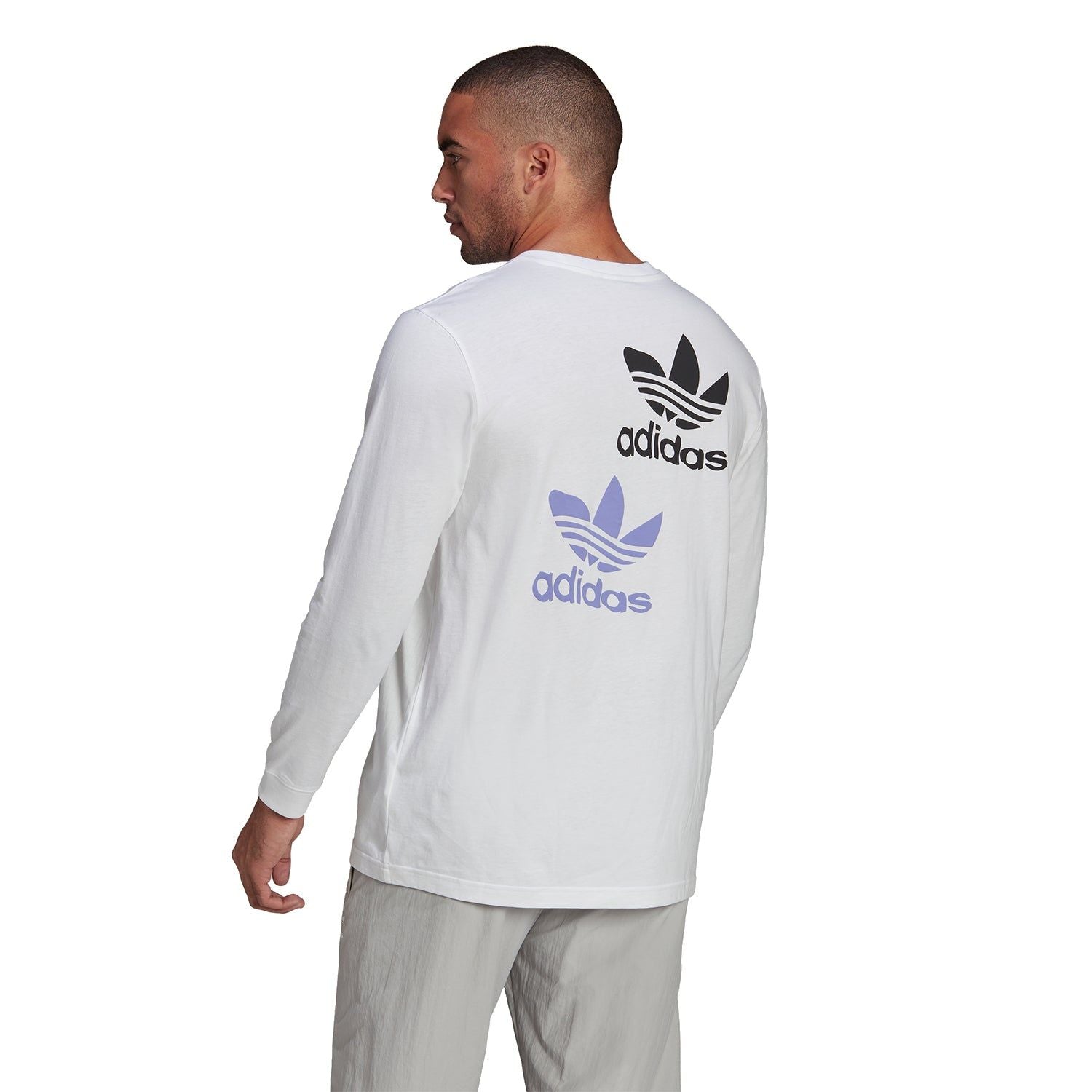 adidas Originals Oztradamus Long Sleeve T-Shirt - White - ViaductClothing - -