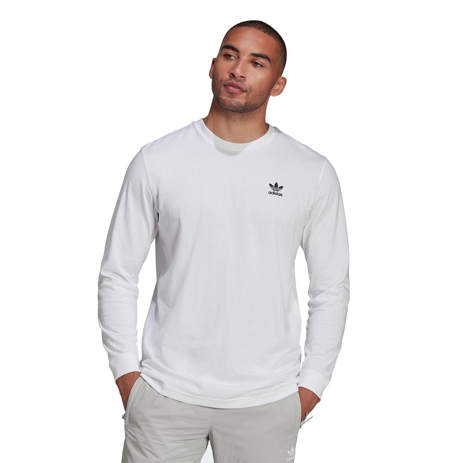 adidas Originals Oztradamus Long Sleeve T-Shirt - White - ViaductClothing - -