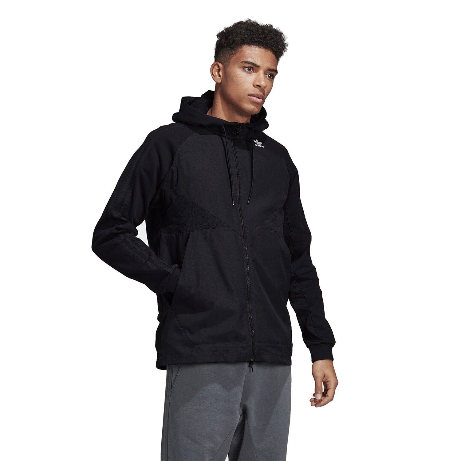 adidas Originals PT3 Full-Zip Windbreaker - Black - ViaductClothing - -