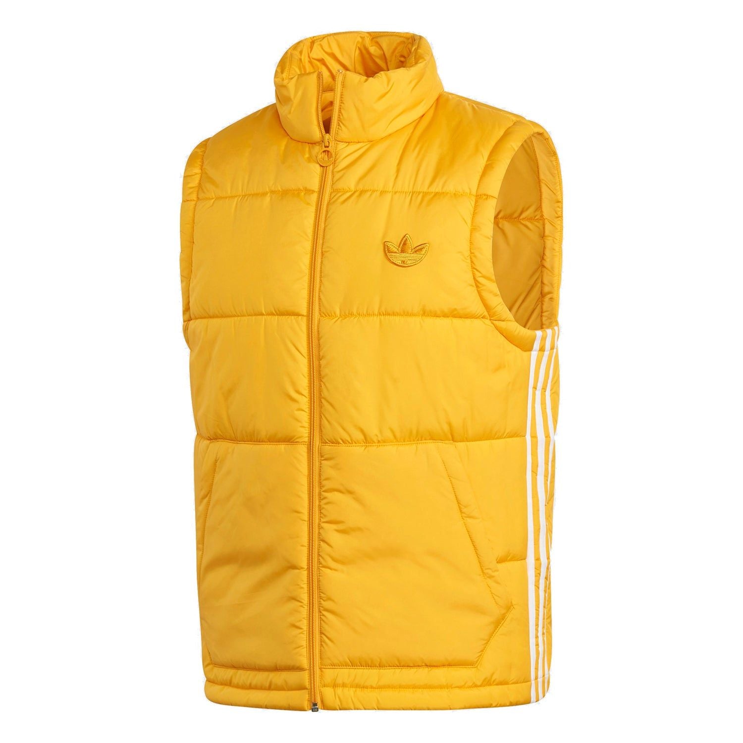 adidas Originals Padded Puffer Gilet - Gold Yellow - ViaductClothing - -