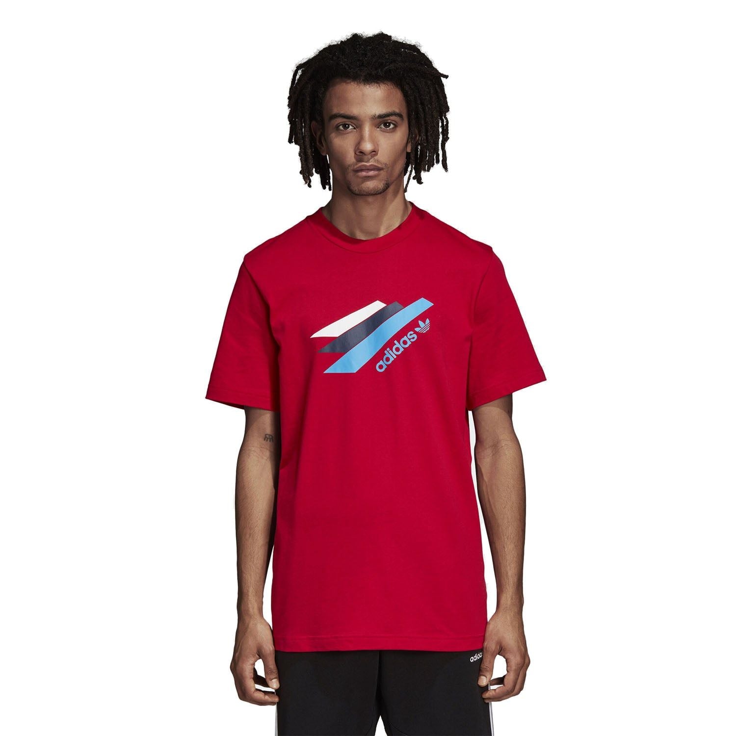 adidas Originals Palmeston T Shirt - Red - ViaductClothing - -