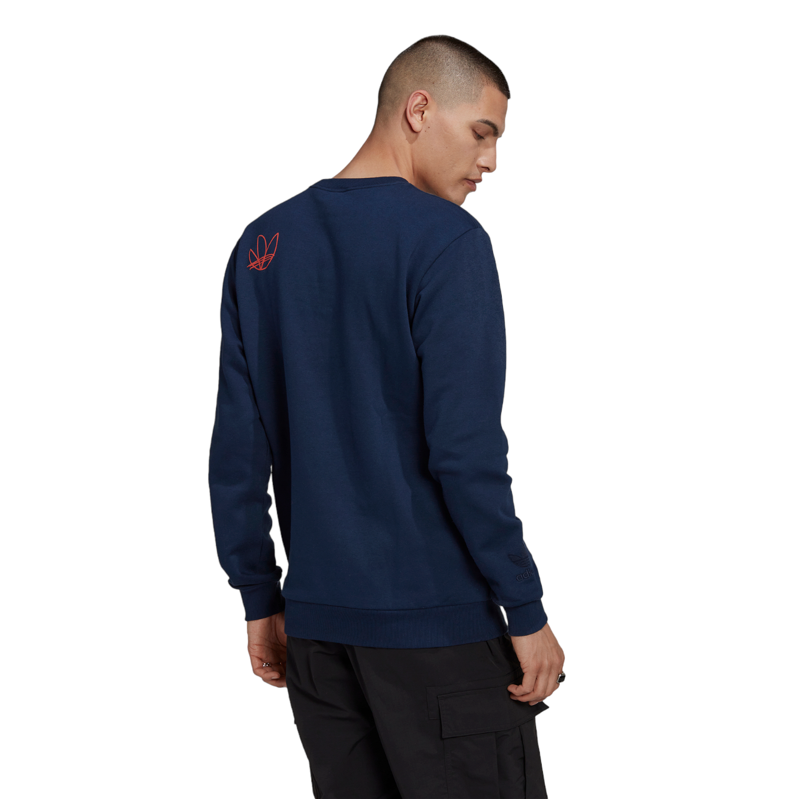 adidas Originals Paris Logo Trefoil Sweatshirt - Navy - ViaductClothing - -