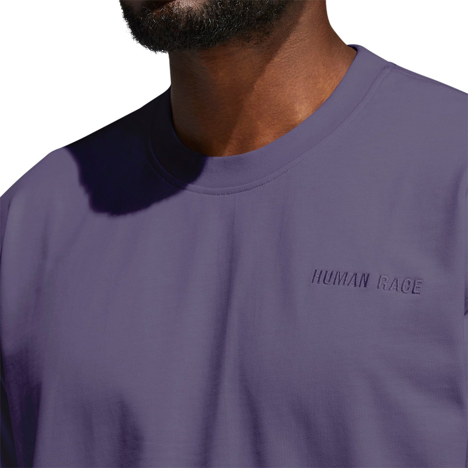 adidas Originals Pharrell Williams Basics T-Shirt - Tech Purple - ViaductClothing - -