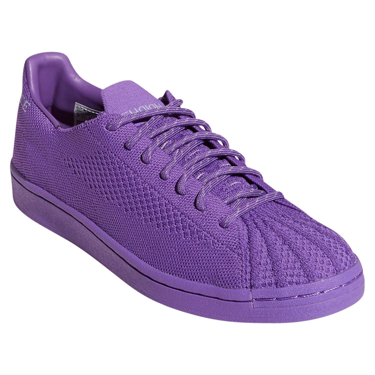 adidas Originals Pharrell Williams Superstar Primeknit Shoes - Purple - ViaductClothing - -