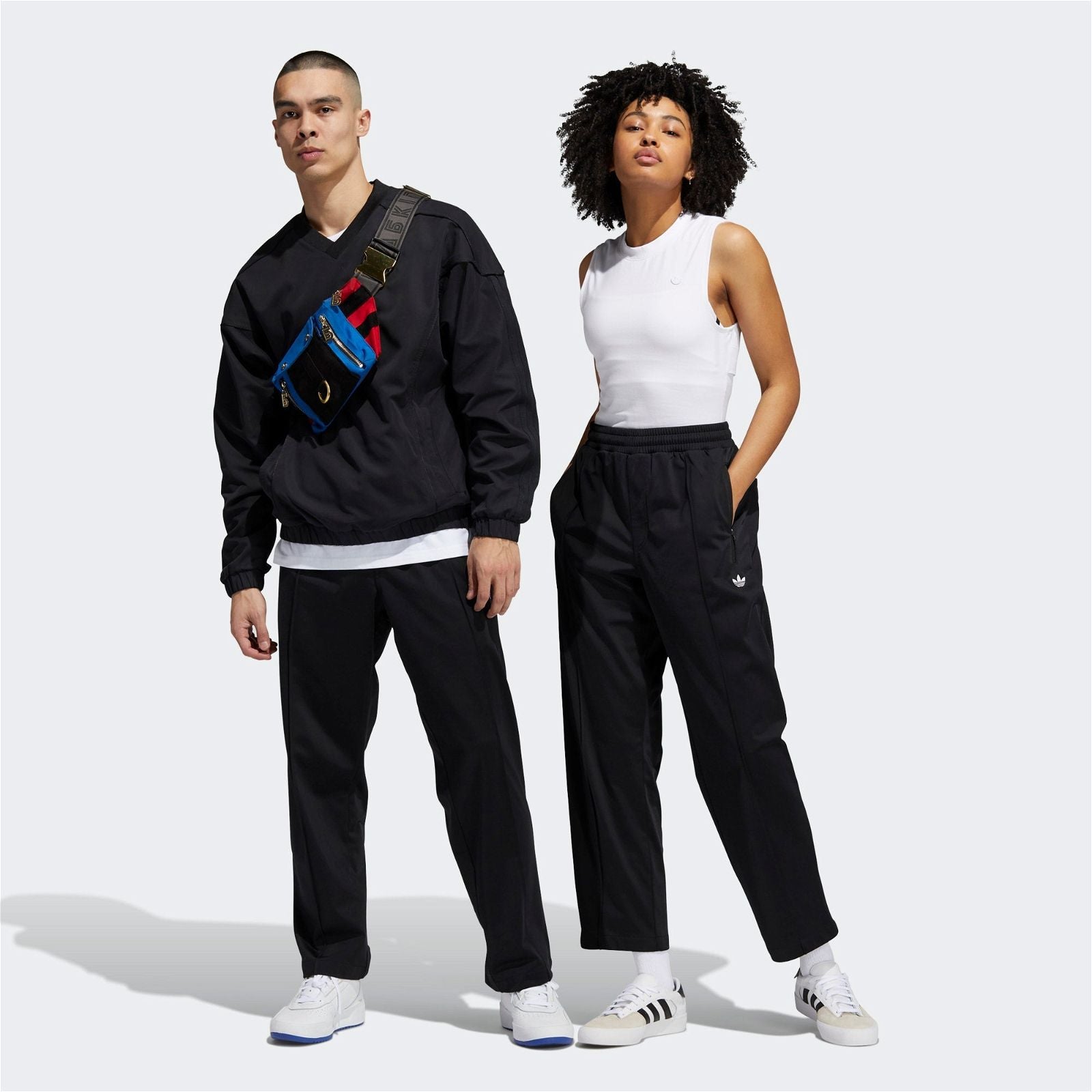 adidas Originals Pintuck Tracksuit Bottoms - Black - ViaductClothing - -