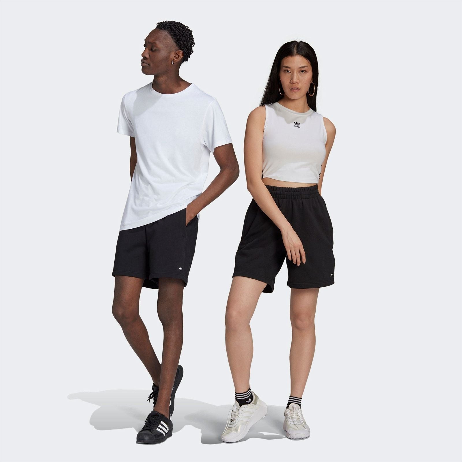 adidas Originals Premium Essentials Sweat Shorts - Black - ViaductClothing - -