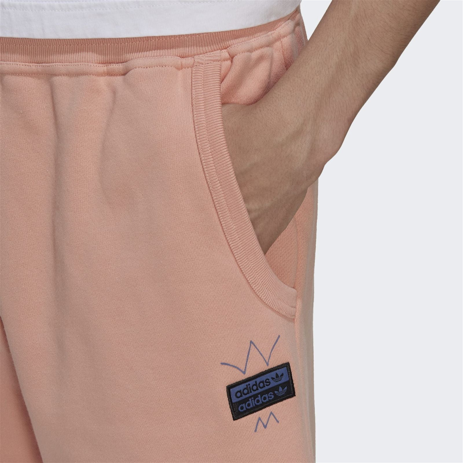 adidas Originals R.Y.V. Abstract Trefoil Shorts - Pink - ViaductClothing - -