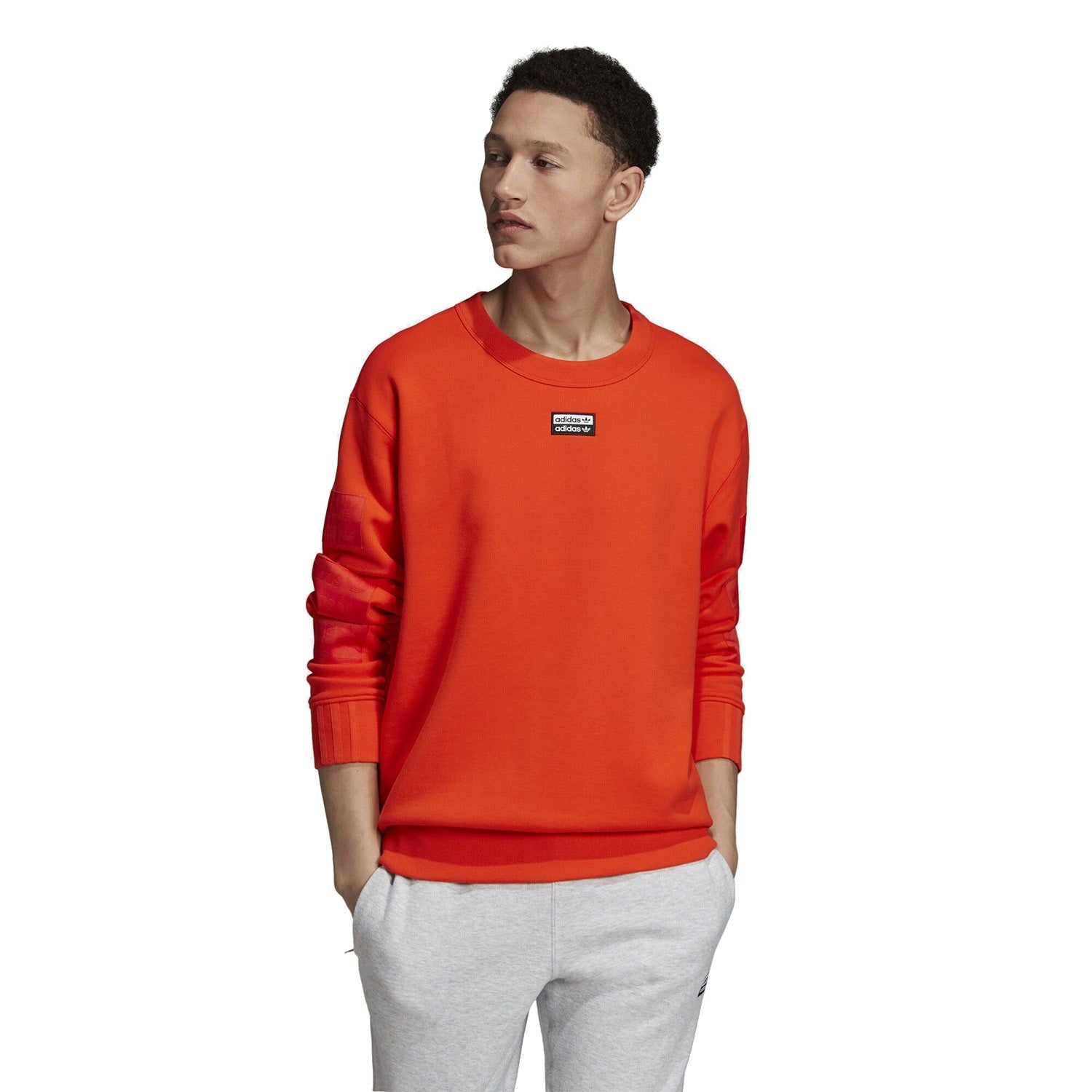 adidas Originals R.Y.V. Crewneck Sweatshirt - Active Orange - ViaductClothing - -