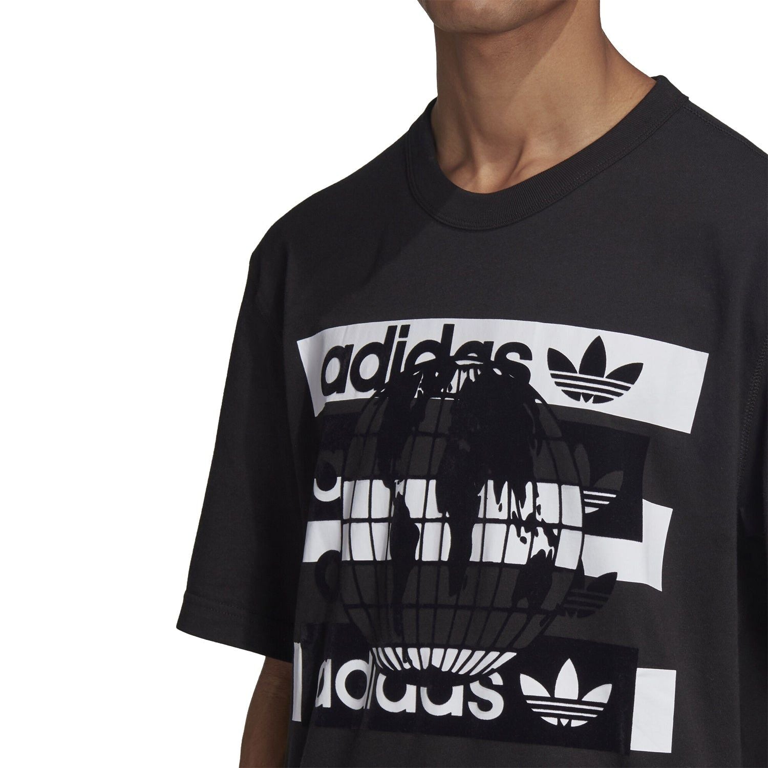 adidas Originals R.Y.V. Message Tee - Black - ViaductClothing - -