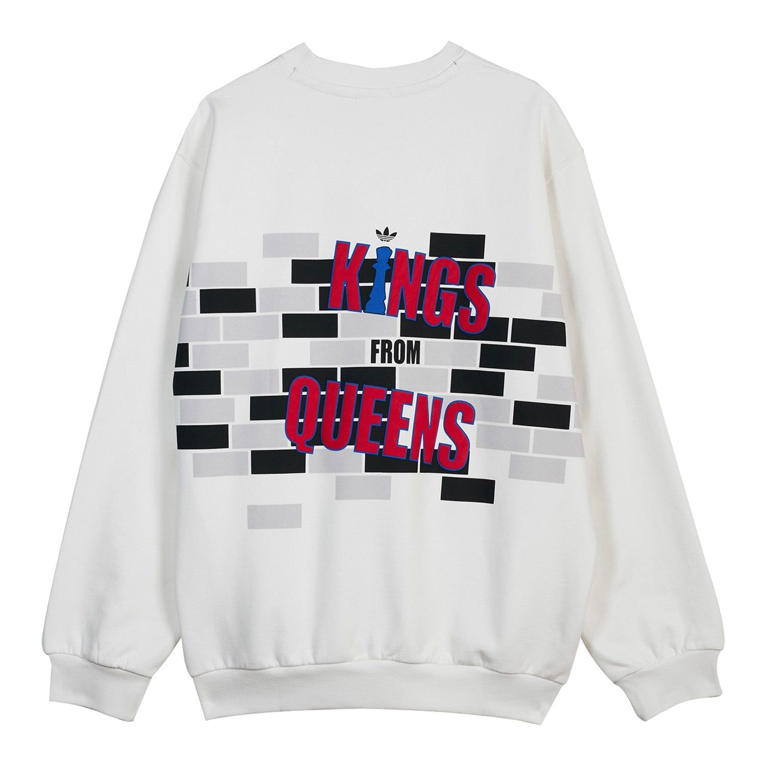 adidas Originals RUN DMC Crew Neck Sweatshirt - White - ViaductClothing - -