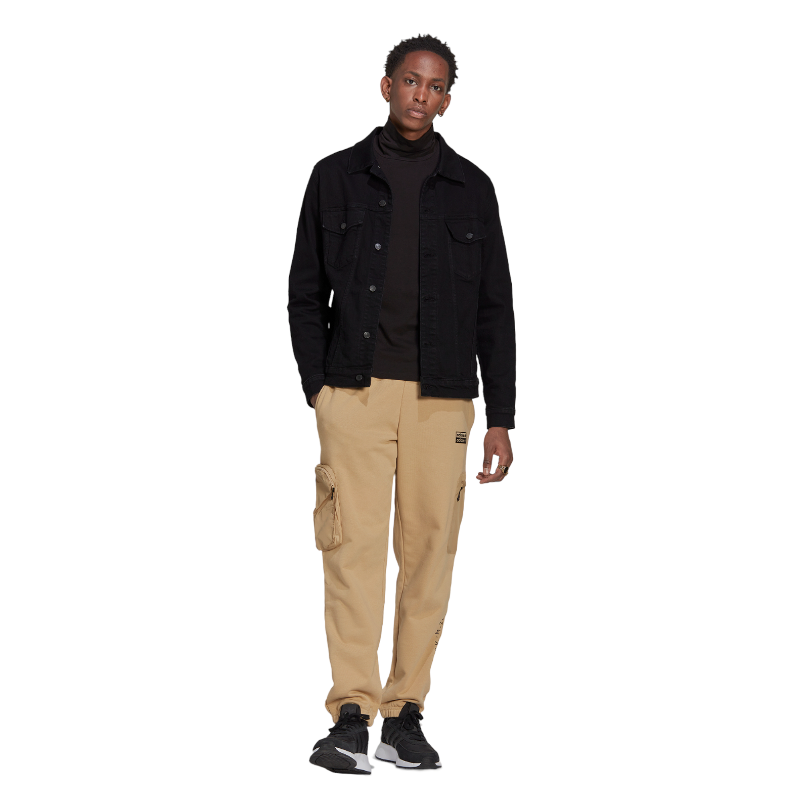 adidas Originals RYV Cuffed Cargo Sweat Pants - Beige - ViaductClothing - -