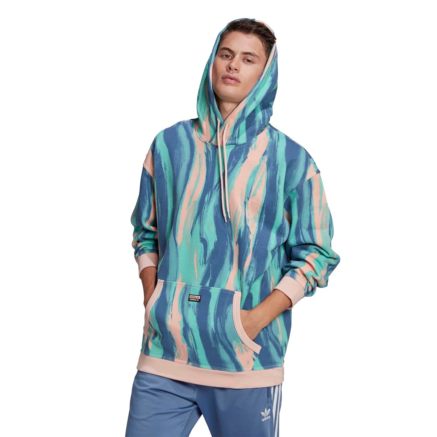 adidas Originals RYV Tie Dye Marbled Hoodie - Multi - ViaductClothing - -