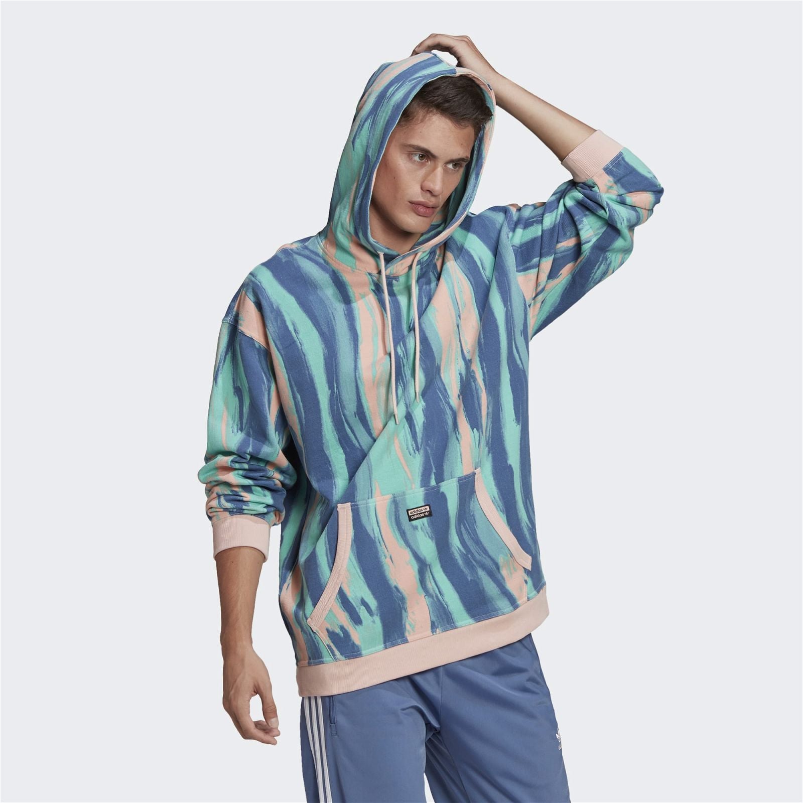 adidas Originals RYV Tie Dye Marbled Hoodie - Multi - ViaductClothing - -