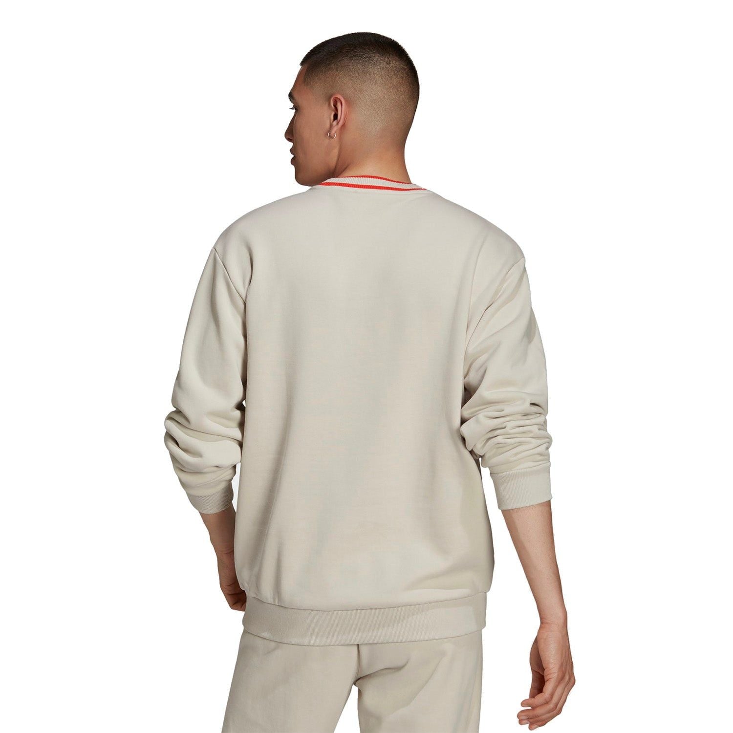 adidas Originals Retro Spellout Script Crew Sweatshirt - Beige - ViaductClothing - -