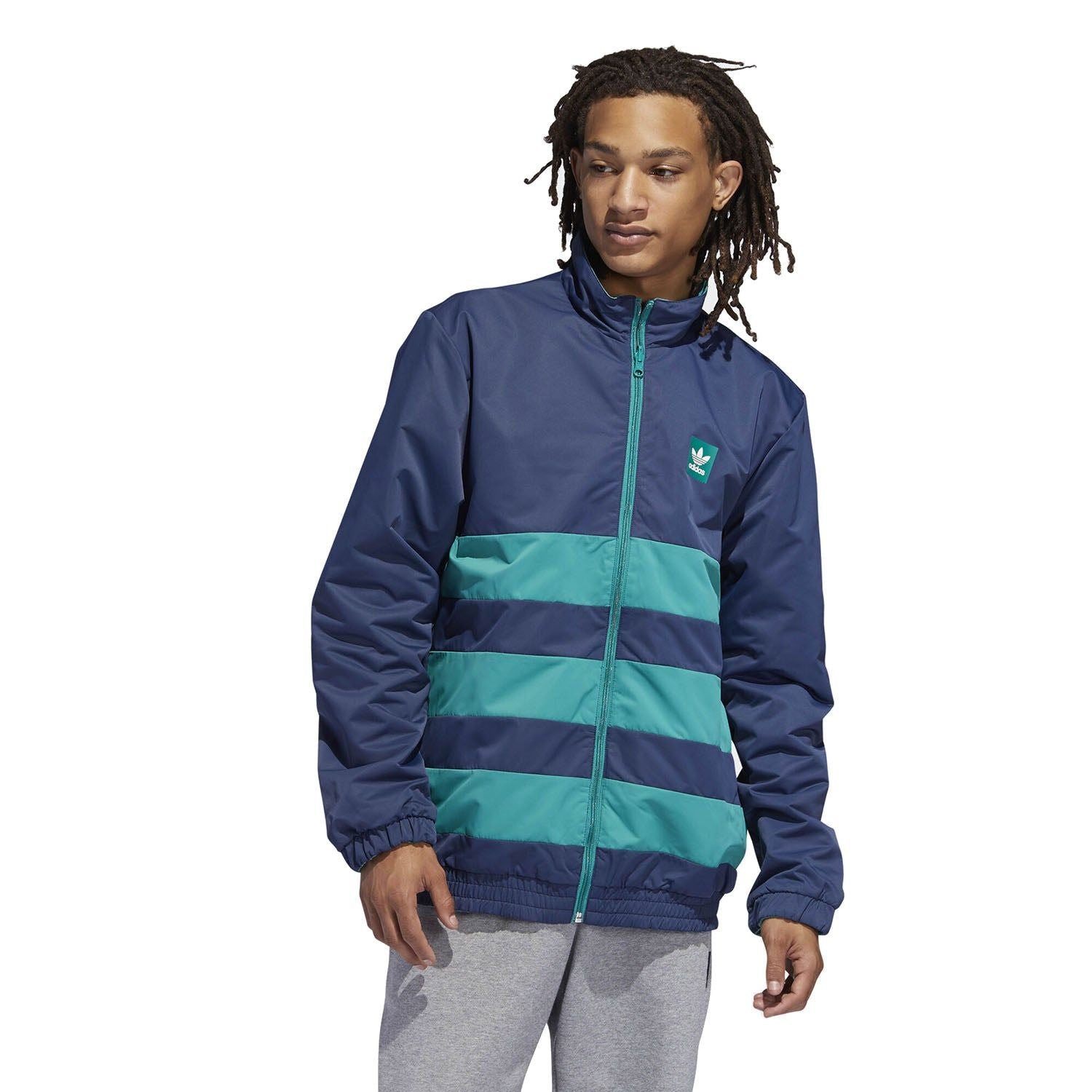 adidas Originals Reversible Weidler Jacket - Collegiate Navy & Green - ViaductClothing - -