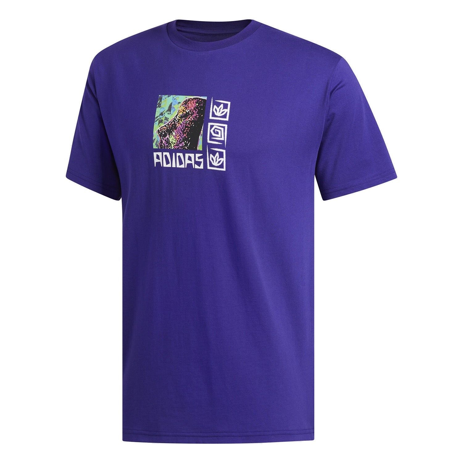 adidas Originals Rhythms Tee - Collegiate Purple - ViaductClothing - -