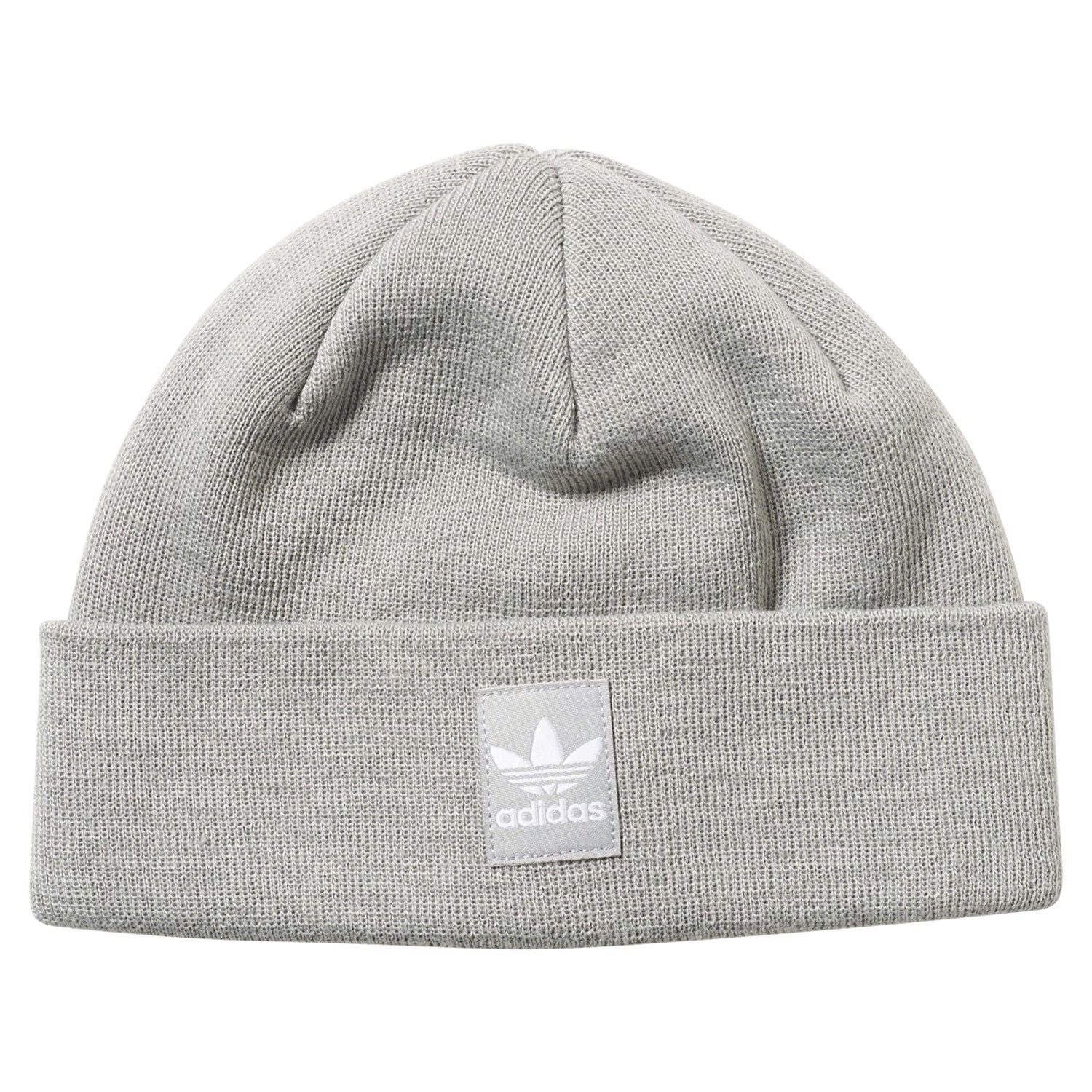 adidas Originals Rib Logo Beanie - Solid Grey - ViaductClothing - -
