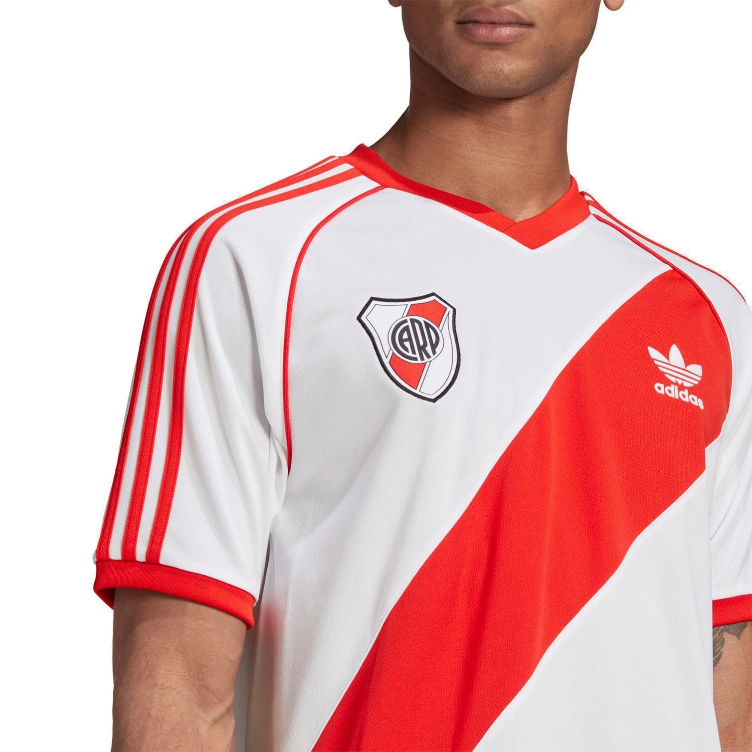 adidas Originals River Plate 85 Retro Jersey - White - ViaductClothing - -