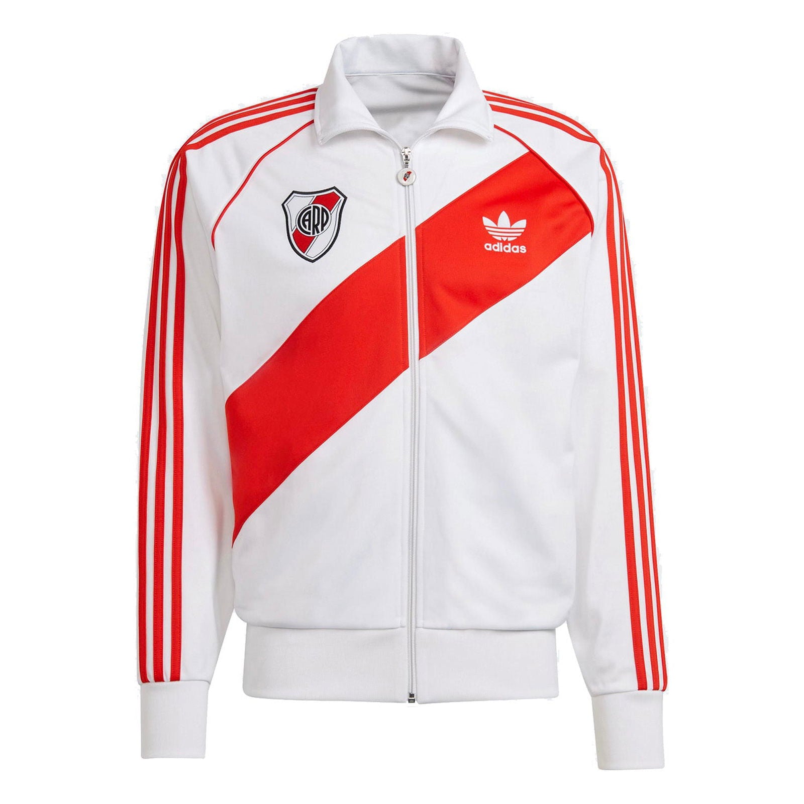 adidas Originals River Plate 85 Retro Track Top - White - ViaductClothing - -