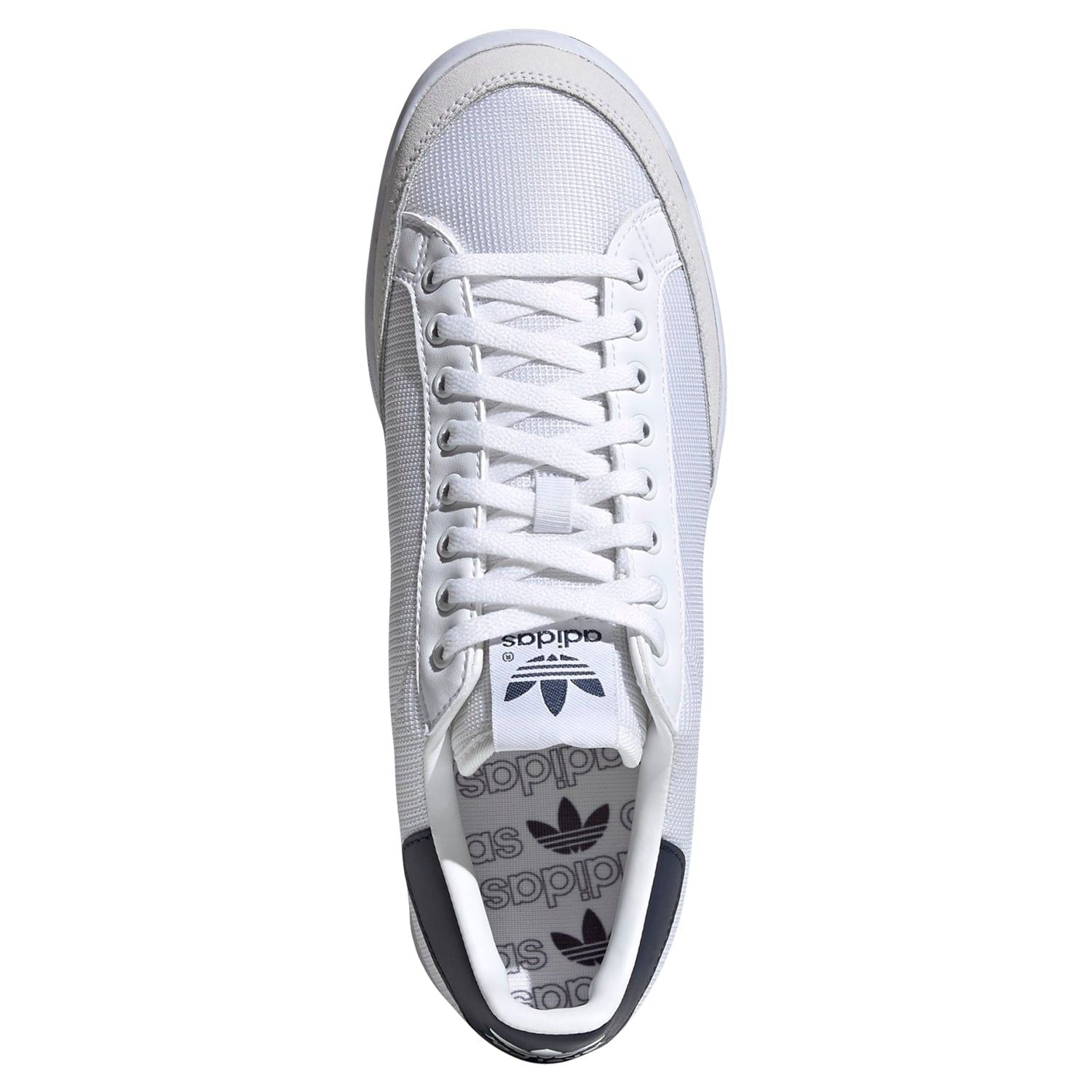 adidas Originals Rod Laver Shoes - White & Navy - ViaductClothing - -
