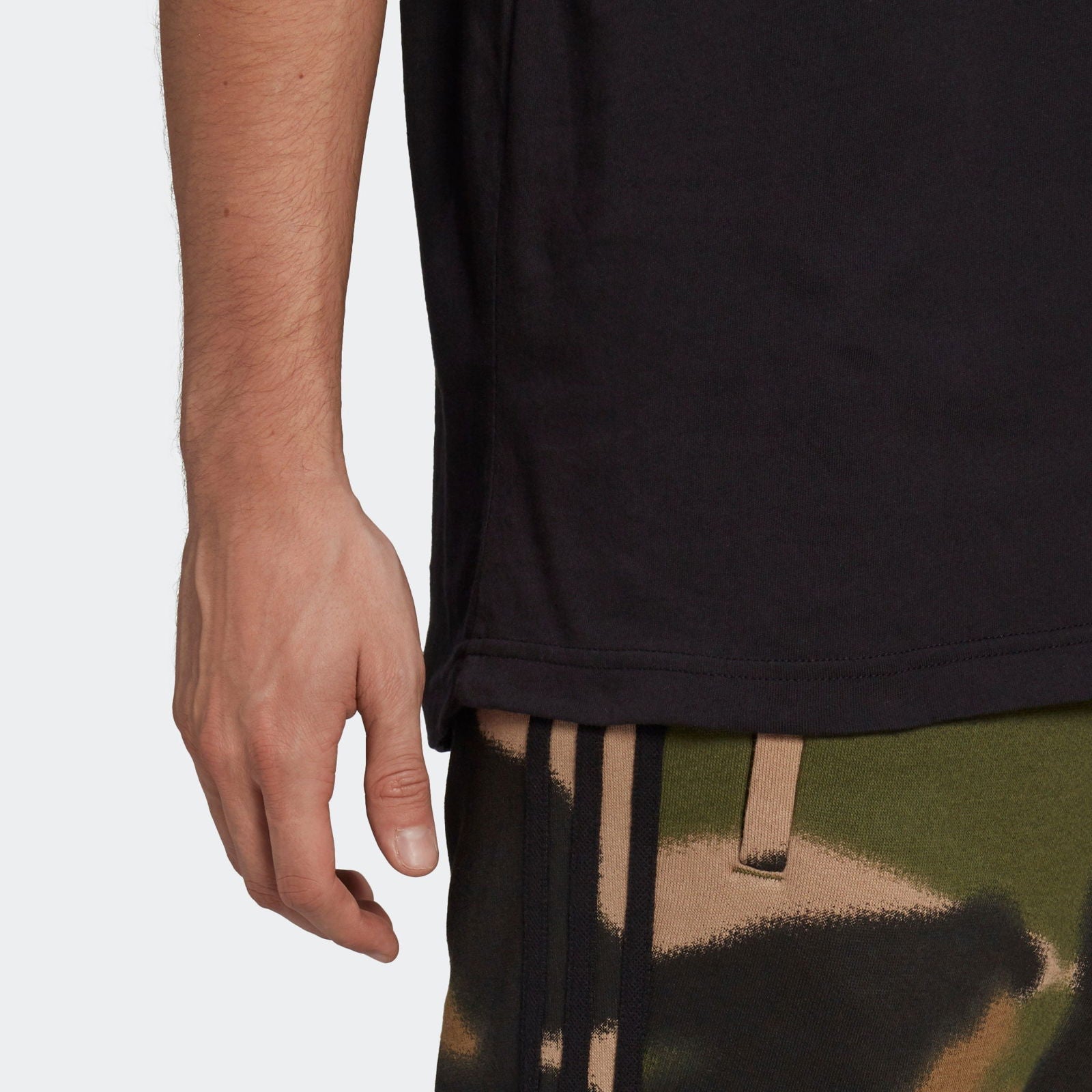 adidas Originals SPRT 3-Stripes Tee - Black - ViaductClothing - -
